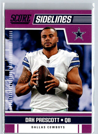 2018 Score #5 Dak Prescott Sidelines Purple L51
