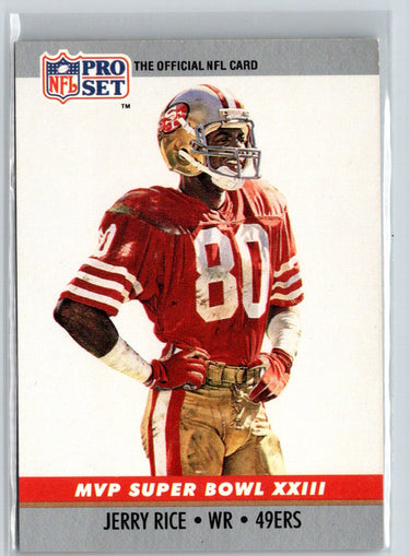 1990 Pro Set #23 Jerry Rice Super Bowl MVP Collectibles L51
