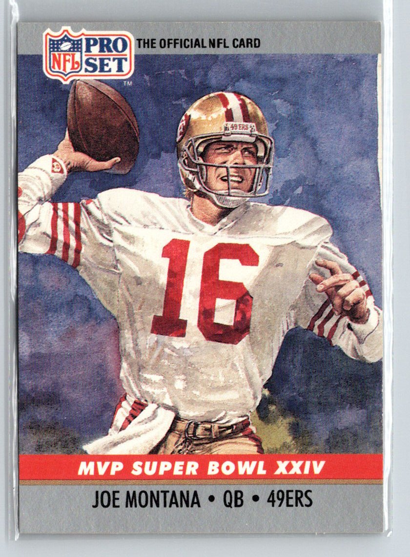 1990 Pro Set #24 Joe Montana Super Bowl MVP Collectibles L51
