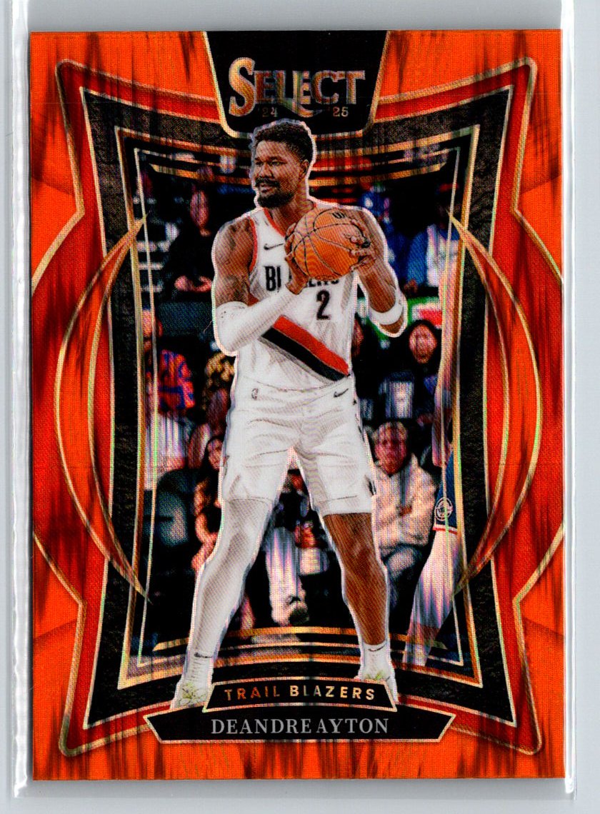 2024-25 Panini Select #53 Deandre Ayton Orange Tectonic Prizm L52