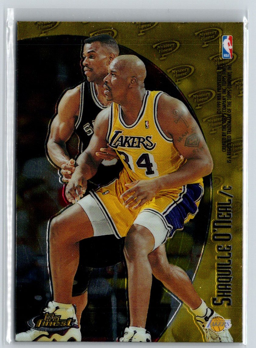 1998-99 Finest #M40 Shaquille O'Neal / Alonzo Mourning Mystery Finest L52