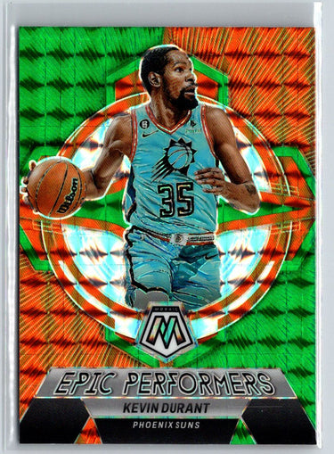 2022-23 Panini Mosaic #5 Kevin Durant Epic Performers Mosaic Green L52