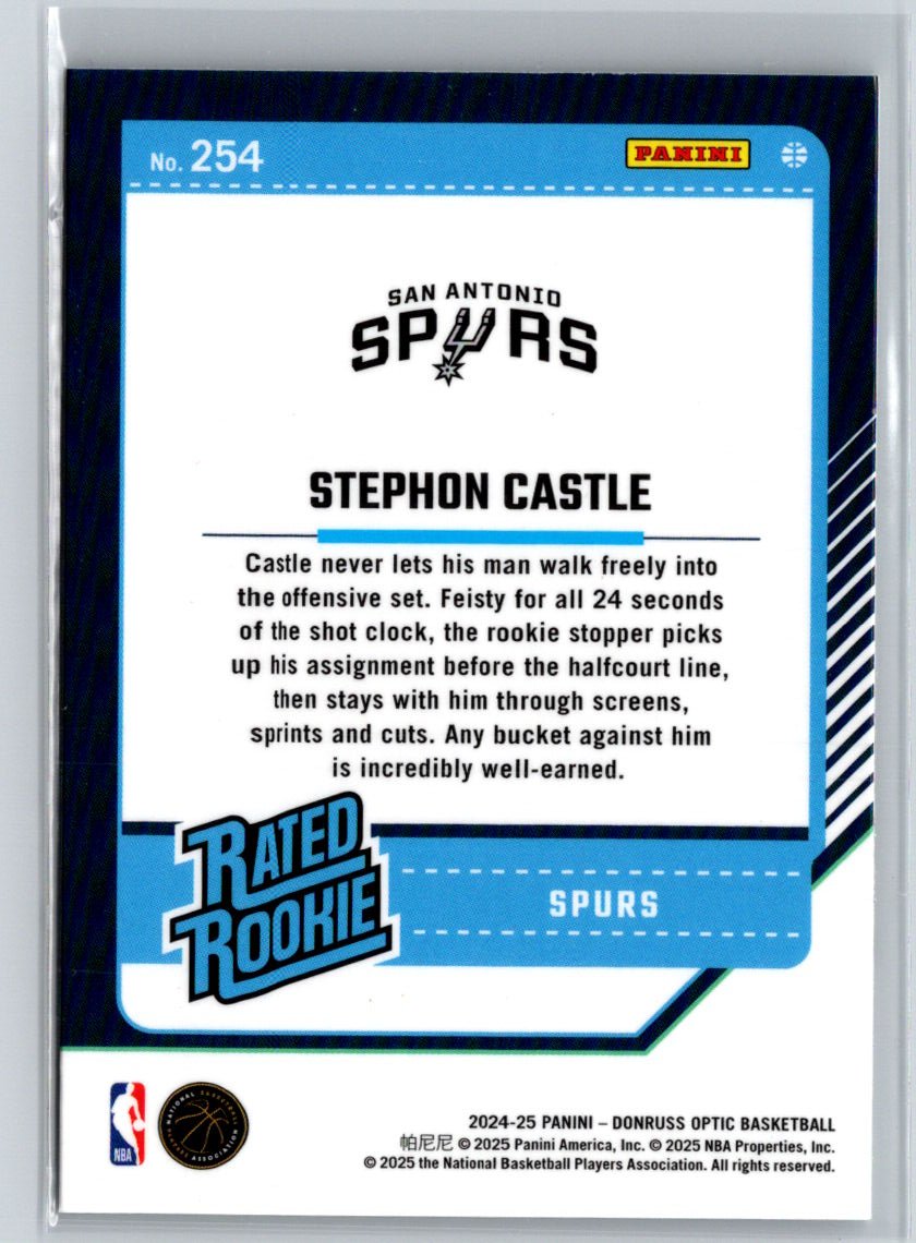 2024-25 Donruss Optic #254 Stephon Castle L54