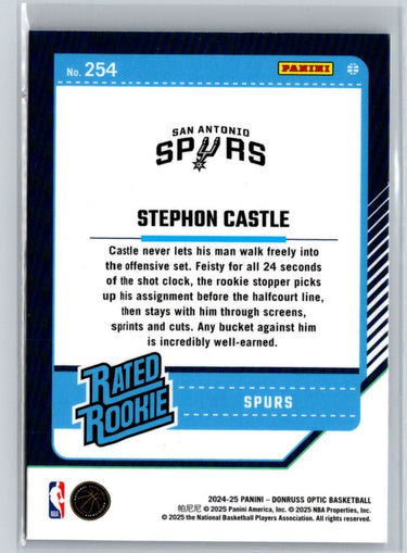 2024-25 Donruss Optic #254 Stephon Castle L54