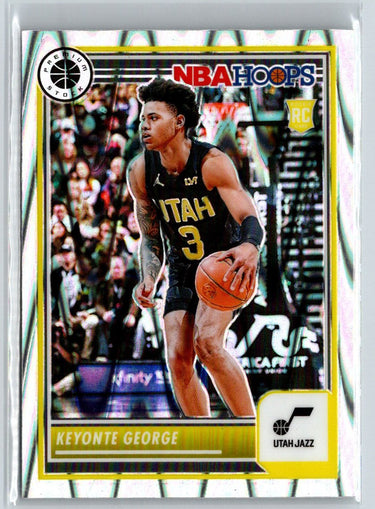 2023-24 Hoops Premium Stock #98 Keyonte George Multi Wave Prizm L54