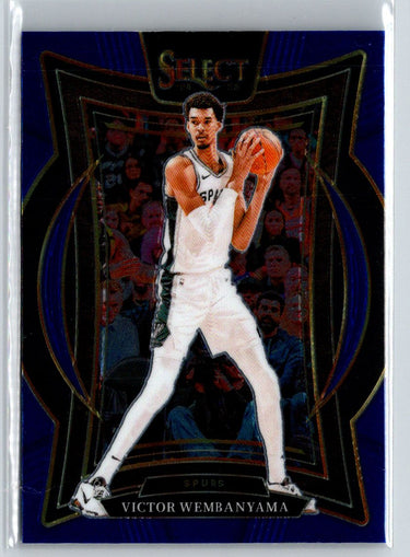2024-25 Panini Select #9 Victor Wembanyama Blue (Retail) L55
