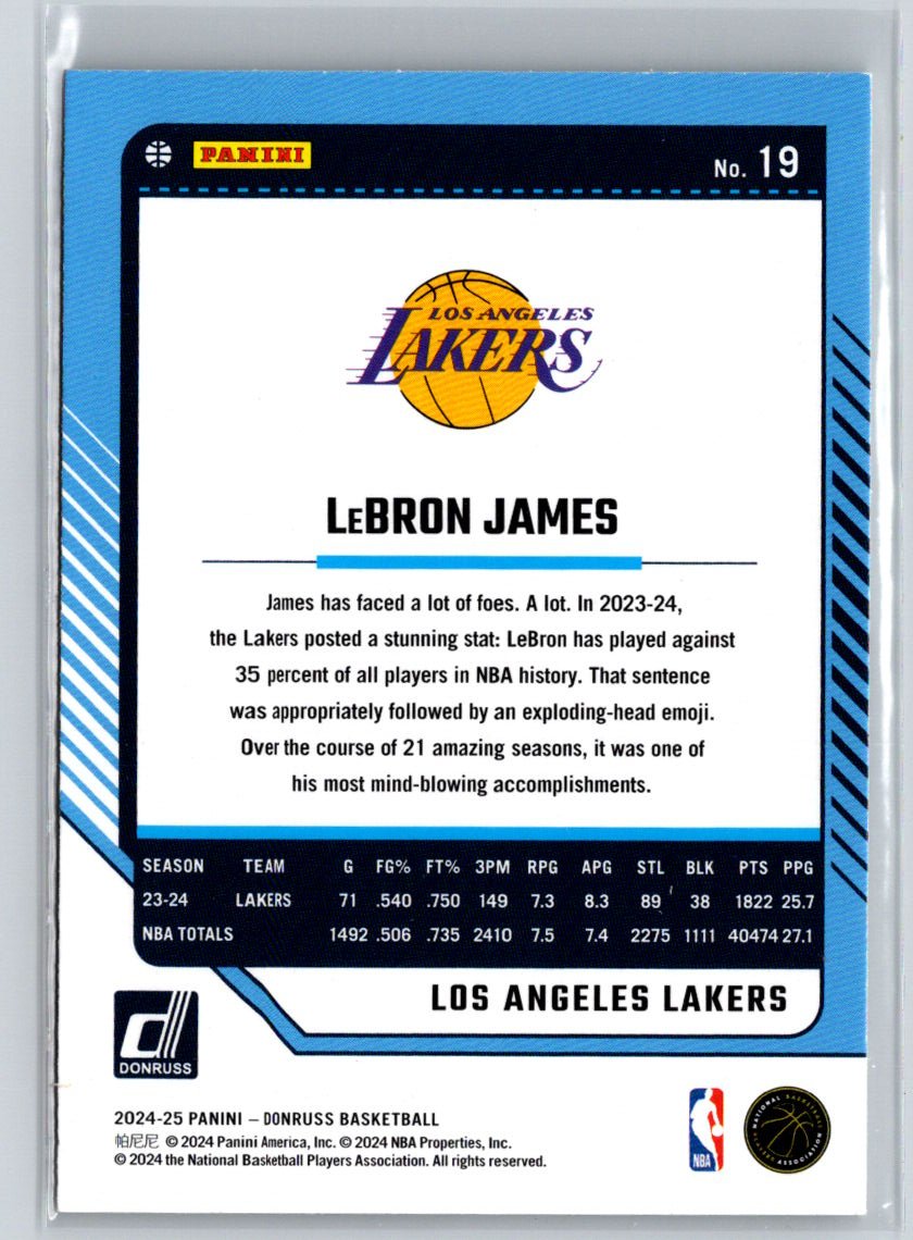 2024-25 Donruss #19 LeBron James L55