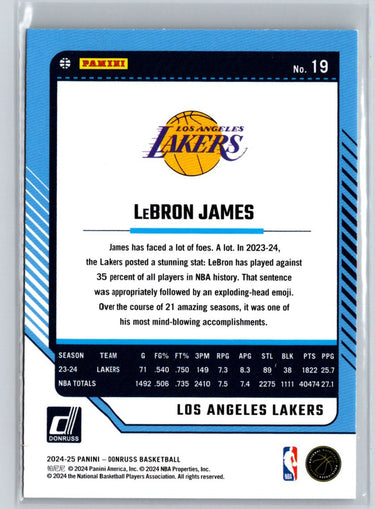 2024-25 Donruss #19 LeBron James L55