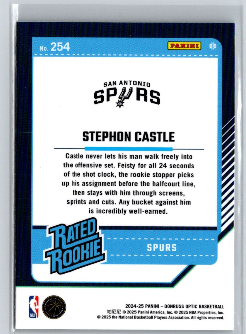 2024-25 Donruss Optic #254 Stephon Castle L56