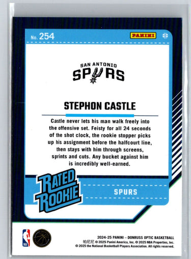 2024-25 Donruss Optic #254 Stephon Castle L56