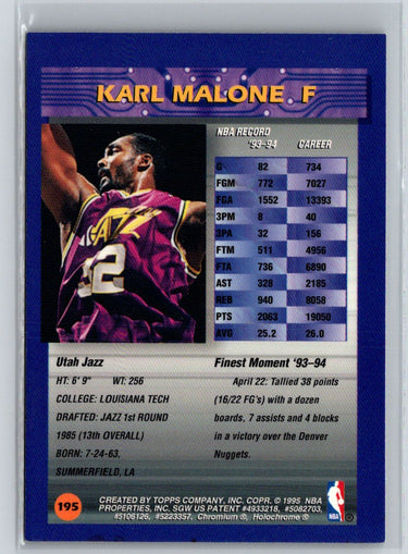 1994-95 Finest #195 Karl Malone L57