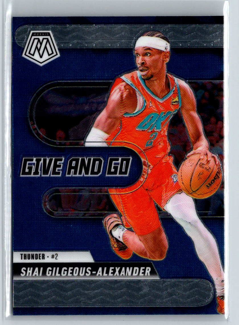 2024-25 Panini Mosaic #2 Shai Gilgeous-Alexander Give and Go L57