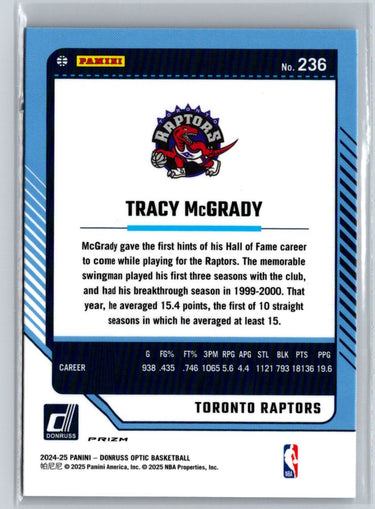 2024-25 Donruss Optic #236 Tracy McGrady Blue Velocity L58