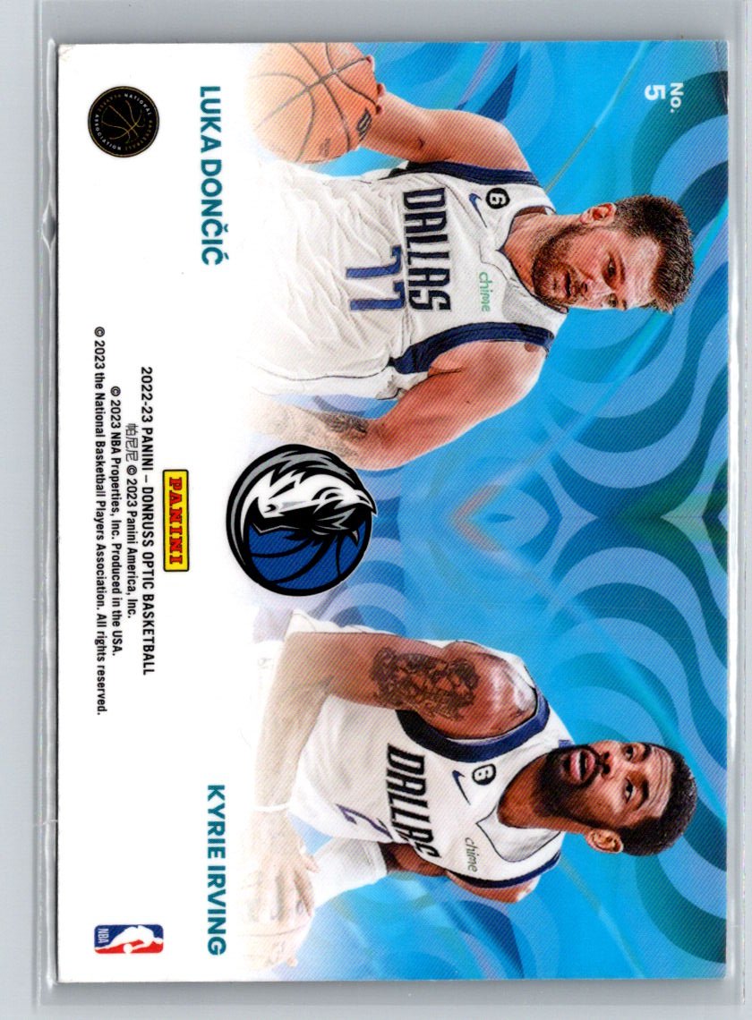 2022-23 Donruss Optic #5 Luka Doncic / Kyrie Irving Optical Illusions L58