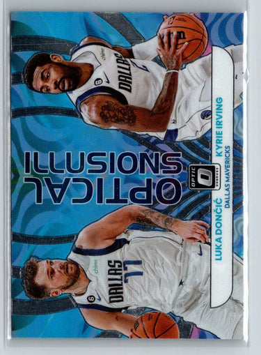 2022-23 Donruss Optic #5 Luka Doncic / Kyrie Irving Optical Illusions L58