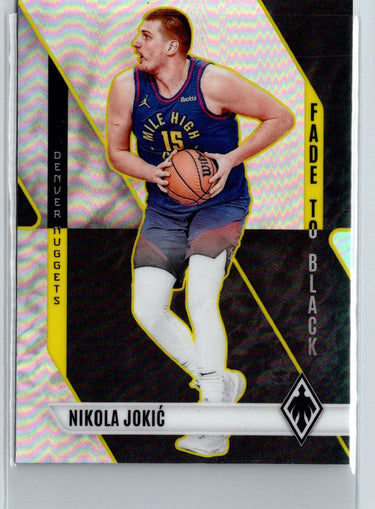 2023-24 Panini Phoenix #20 Nikola Jokic Fade To Black Silver L58