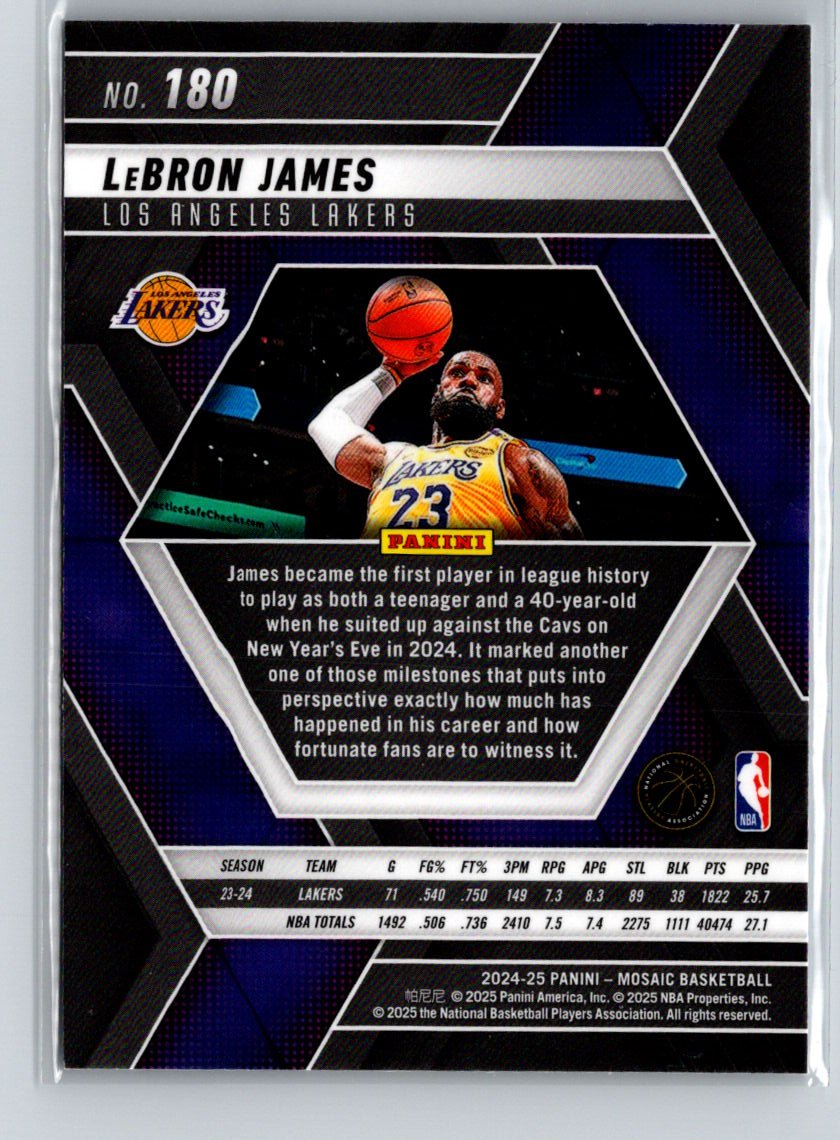 2024-25 Panini Mosaic #180 LeBron James L58