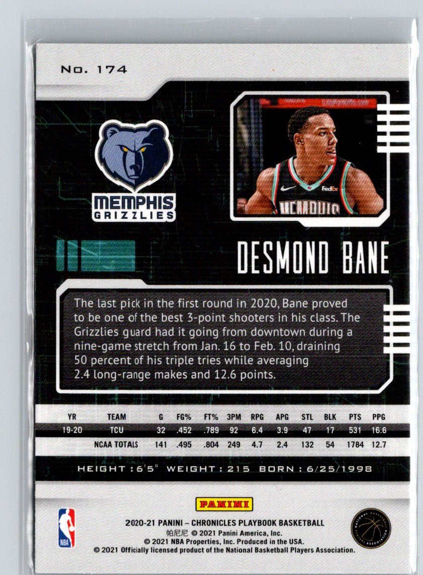 2020-21 Panini Chronicles #174 Desmond Bane L58