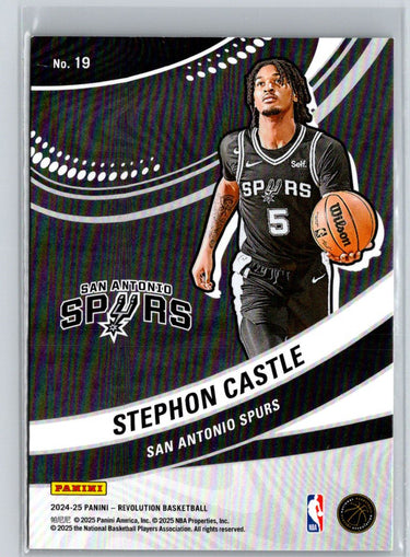 2024-25 Panini Revolution #19 Stephon Castle Vortex L59