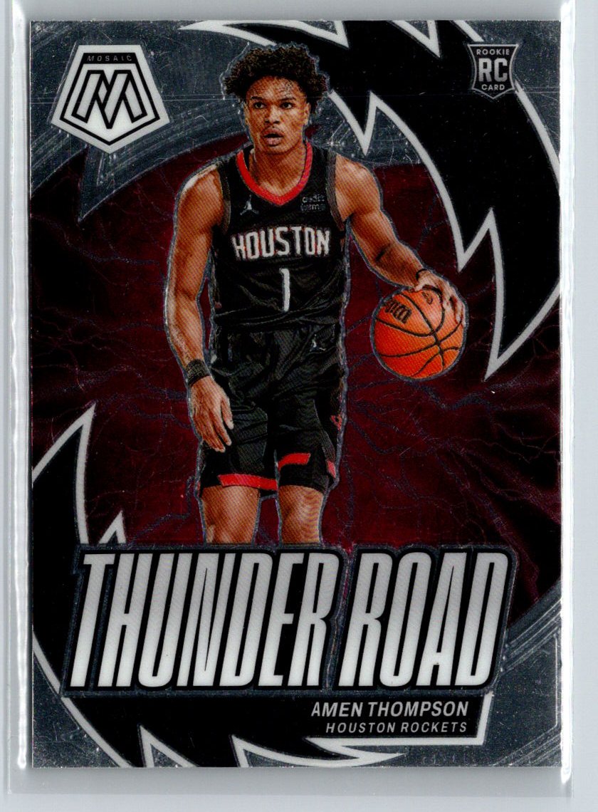 2023-24 Panini Mosaic #12 Amen Thompson Thunder Road L59