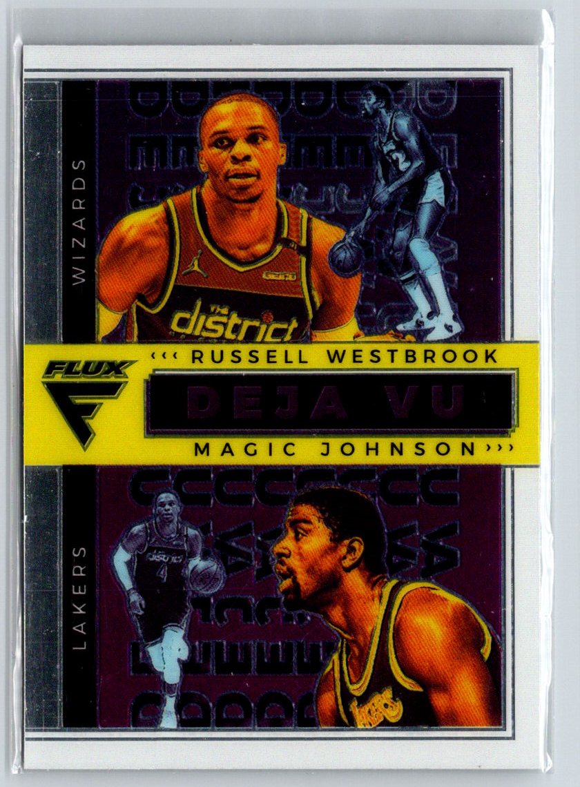 2020-21 Panini Flux #5 Magic Johnson / Russell Westbrook Deja Vu L60