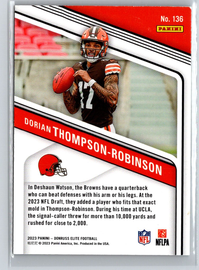 2023 Donruss Elite #136 Dorian Thompson-Robinson Green Disco L61