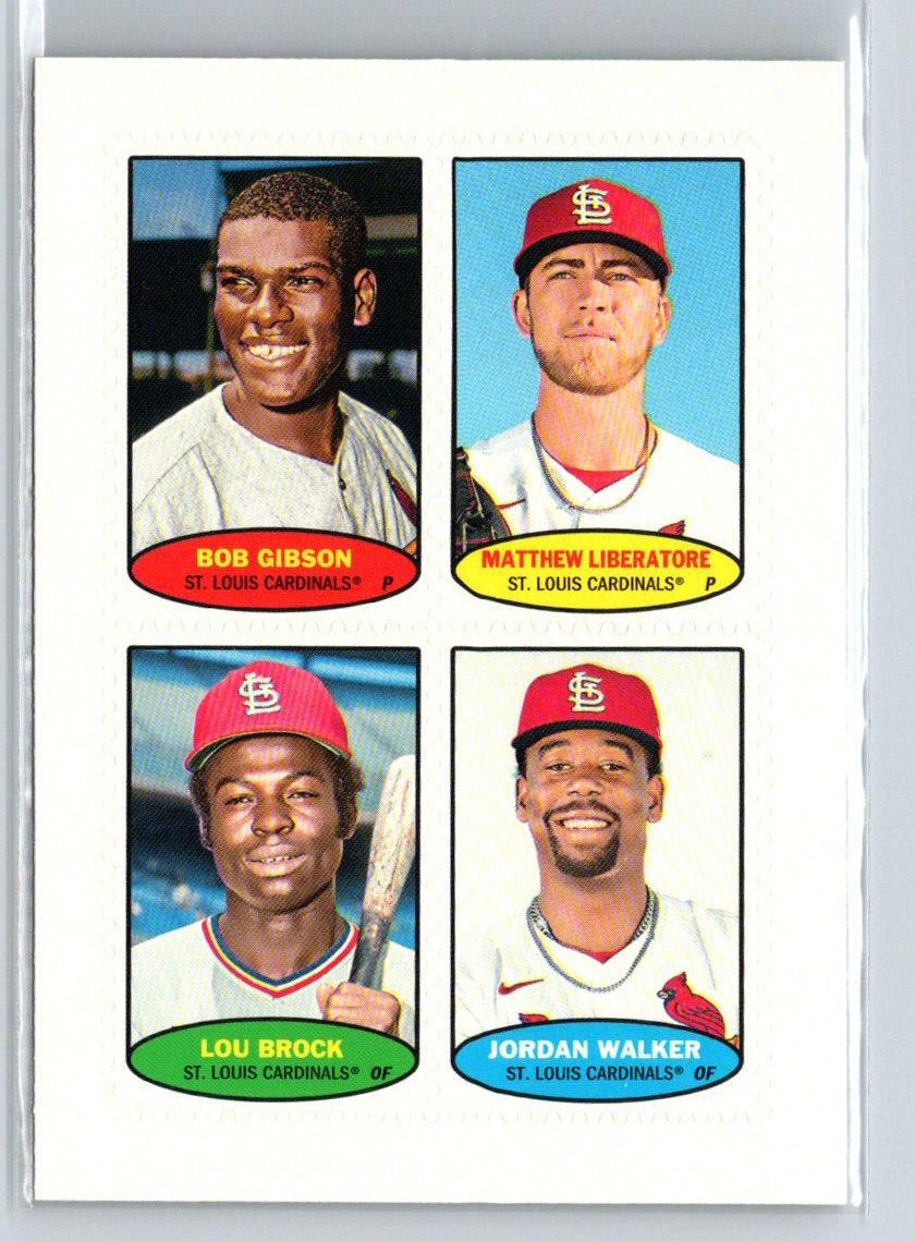 2023 Topps Heritage #74S-25 Cardinals 1974 Topps Stamps High Number L62