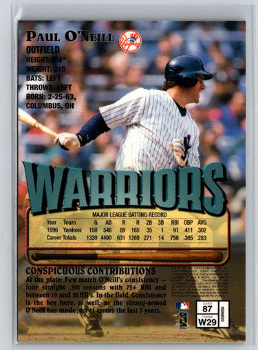 1997 Finest #87 Paul O'Neill L62