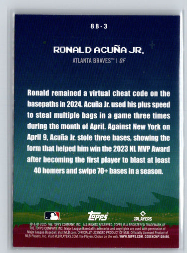 2025 Topps #8B-3 Ronald Acuña Jr. 8-Bit Ballers L63