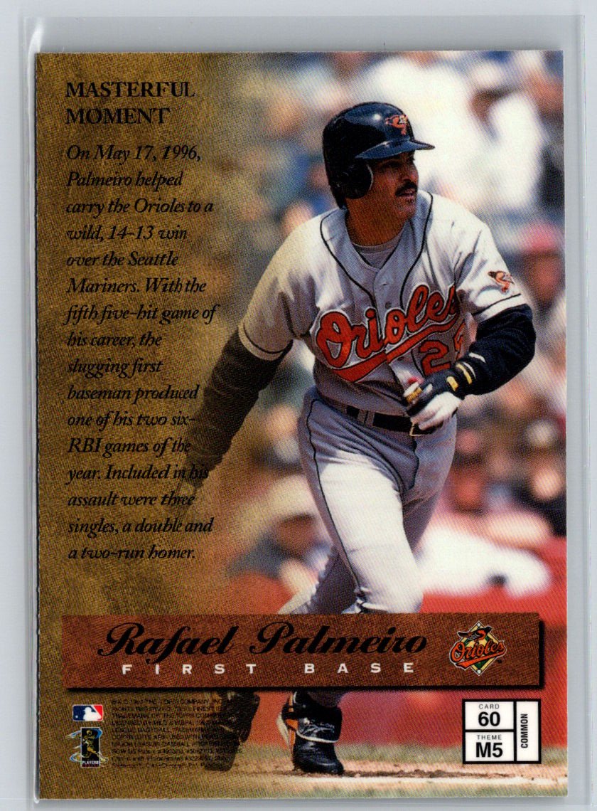 1997 Finest #60 Rafael Palmeiro L64