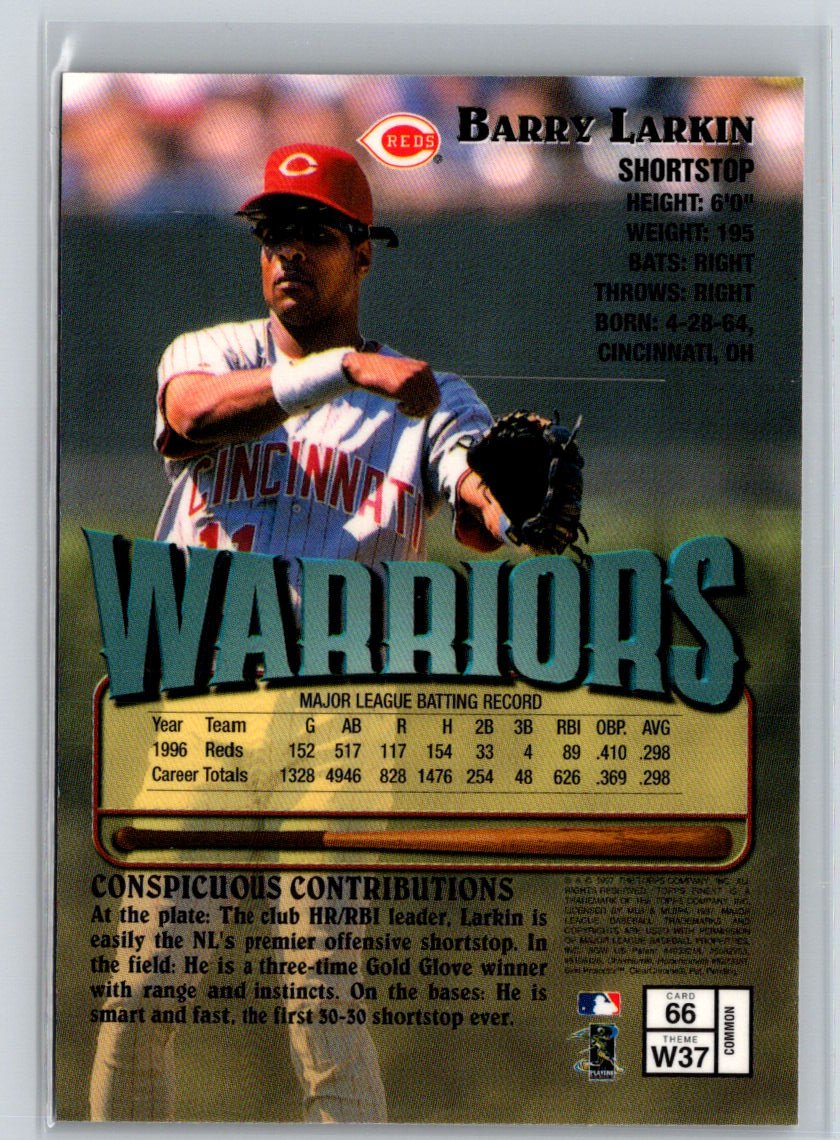 1997 Finest #66 Barry Larkin L64