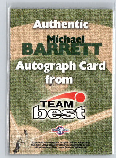 1999 Team Best Rookie #NNO Michael Barrett Autographs L65