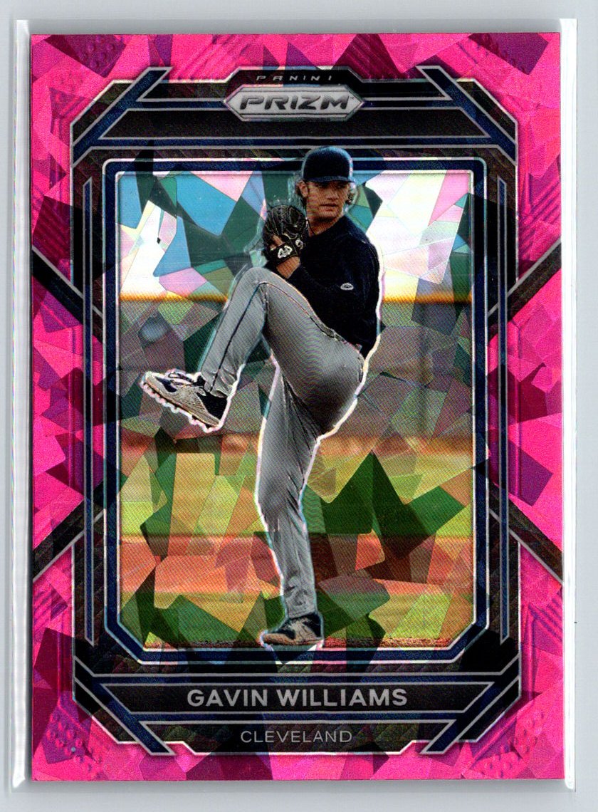 2023 Panini Prizm #95 Gavin Williams Pink Ice Prizms L65