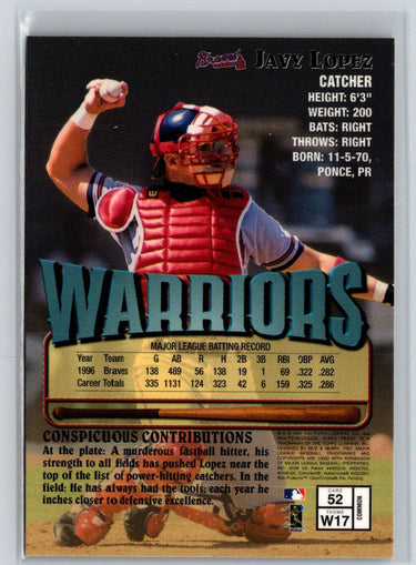 1997 Finest #52 Javy Lopez L65