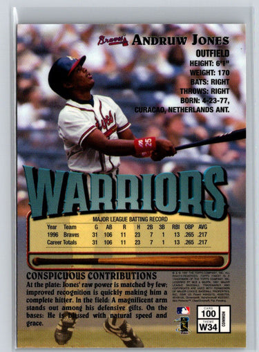 1997 Finest #100 Andruw Jones L66