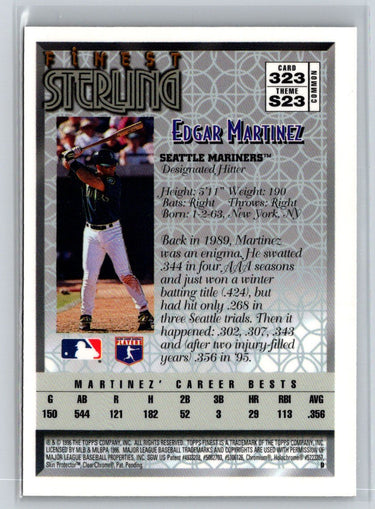 1996 Finest #323 Edgar Martinez L67