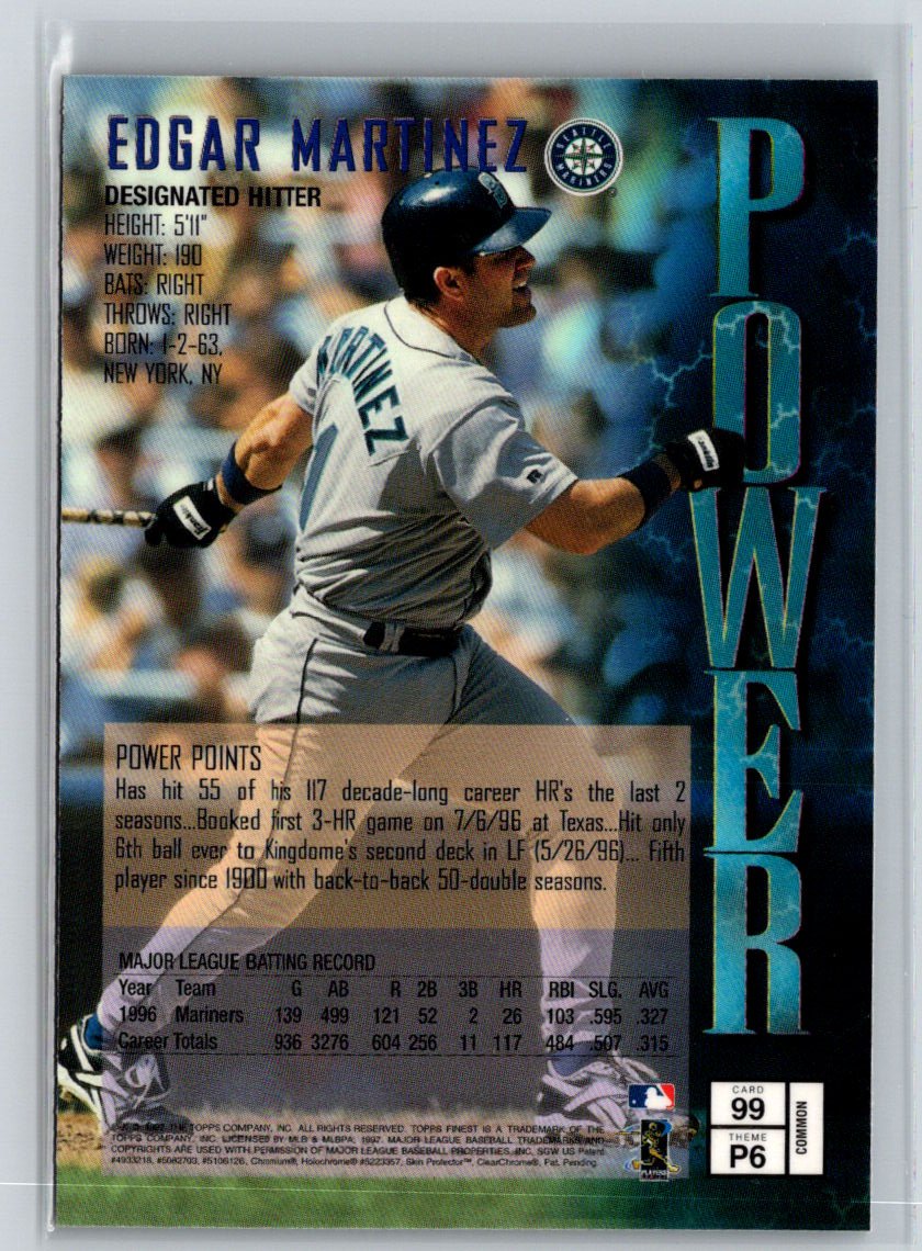 1997 Finest #99 Edgar Martinez L67