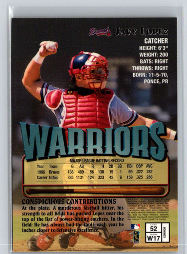 1997 Finest #52 Javy Lopez L67