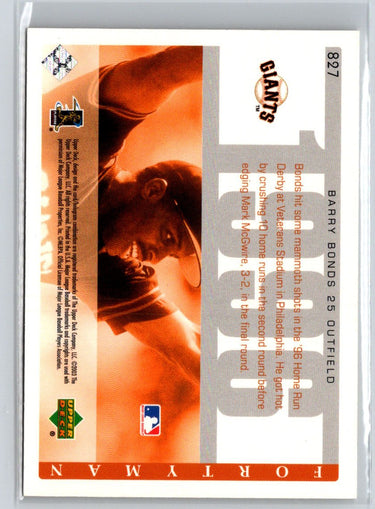 2003 Upper Deck 40-Man #827 Barry Bonds L68