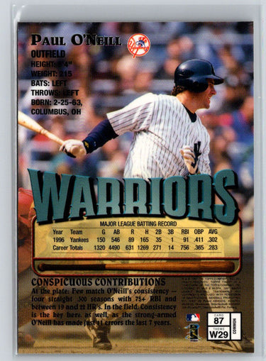 1997 Finest #87 Paul O'Neill L68