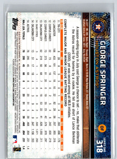 2015 Topps #318 George Springer L70