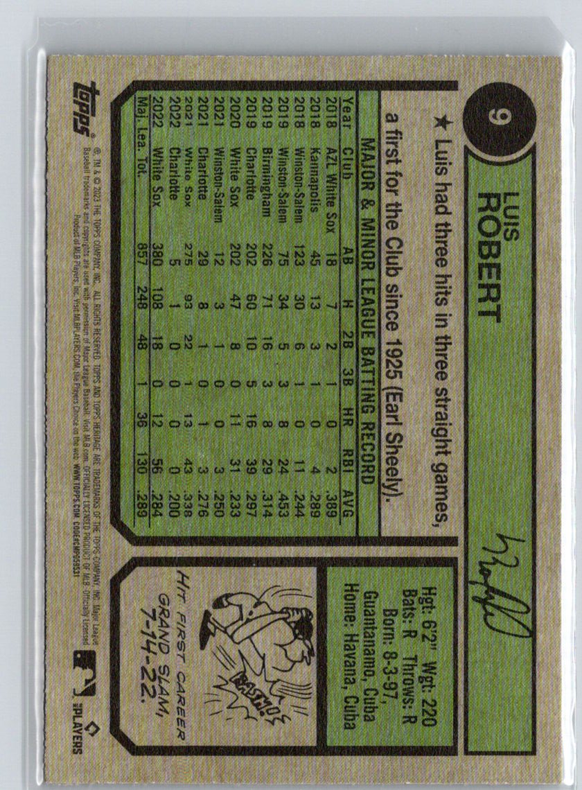 2023 Topps Heritage #9 Luis Robert L70