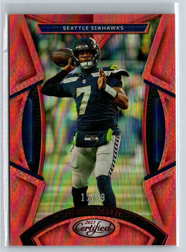 2023 Panini Certified #33 Geno Smith Mirror Red #/99 M01