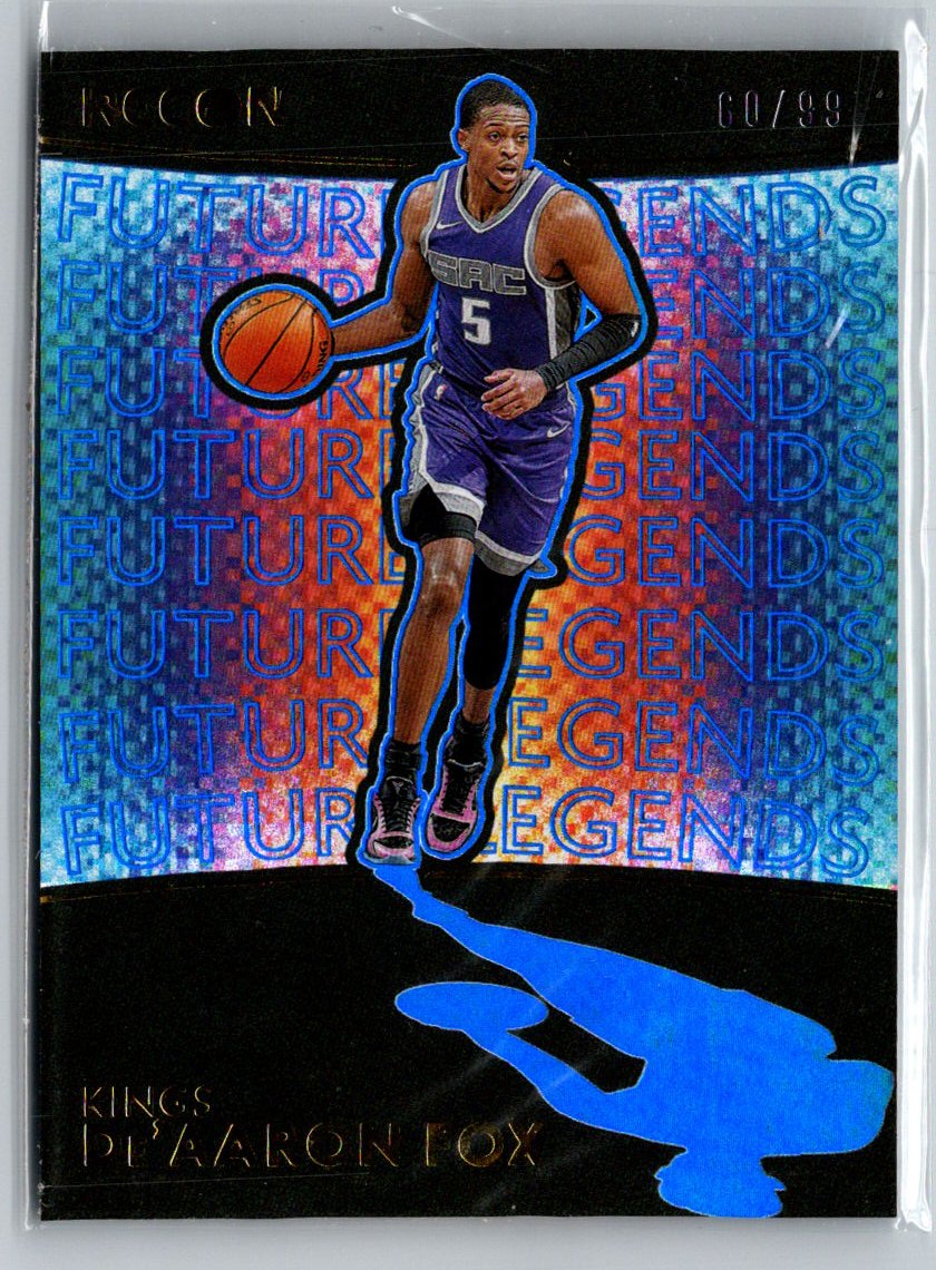 2020-21 Panini Recon #25 De'Aaron Fox Future Legends Blue #/99 M02