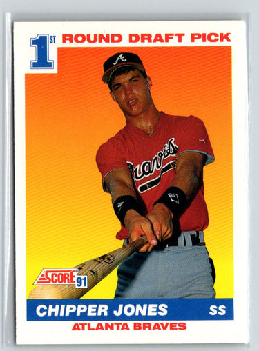 1991 Score #671 Chipper Jones M03