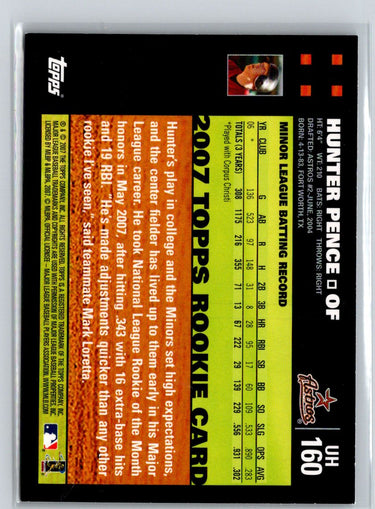 2007 Topps Updates & Highlights #UH160 Hunter Pence Red Back M03