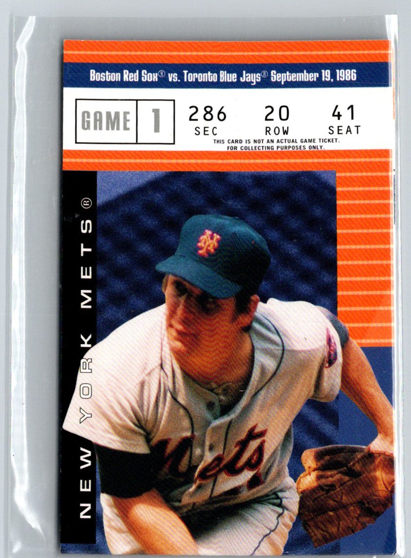 2004 Fleer Authentix #14 TS Tom Seaver Ticket Studs M03