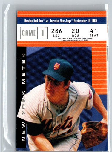 2004 Fleer Authentix #14 TS Tom Seaver Ticket Studs M03