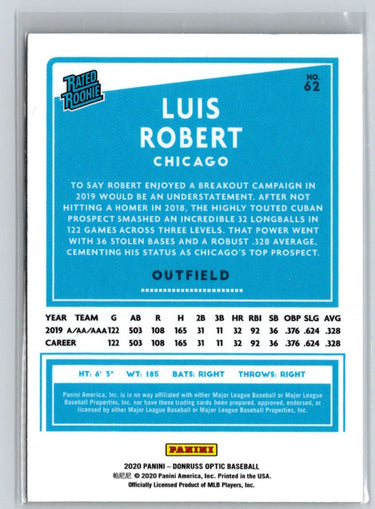 2020 Donruss Optic #62 Luis Robert M03