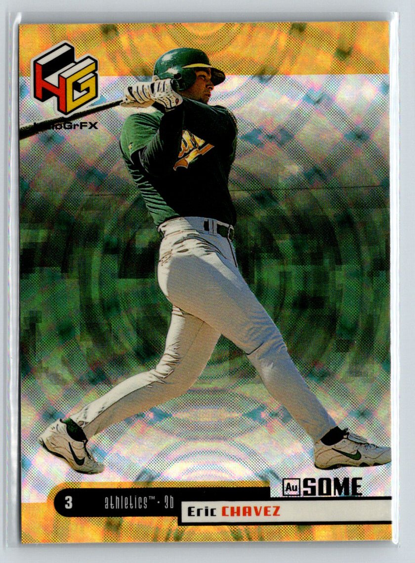 1999 Upper Deck HoloGrFX #43 Eric Chavez AuSome M04